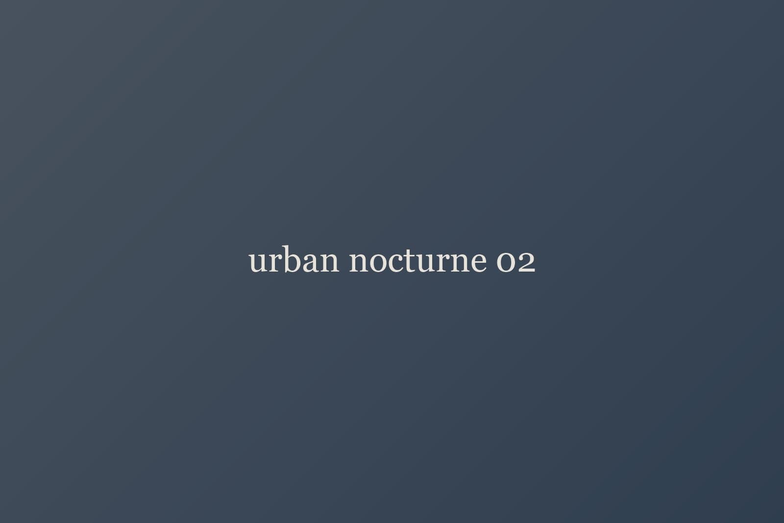 Subway platform in blue fluorescent light