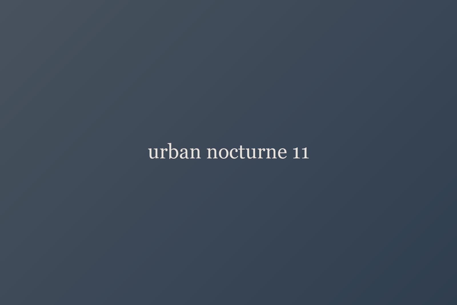 Back alley illuminated by one lamp